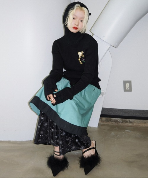 musubore（ムスボレ） パンツ velours leggings PT / ベロアフレア