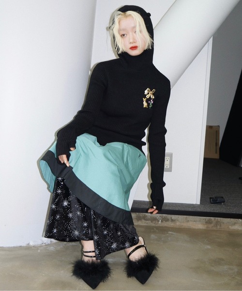musubore（ムスボレ） パンツ velours leggings PT / ベロアフレア