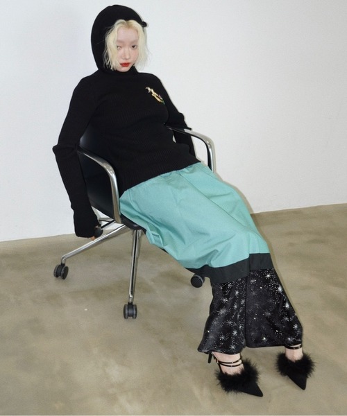 musubore（ムスボレ） パンツ velours leggings PT / ベロアフレア