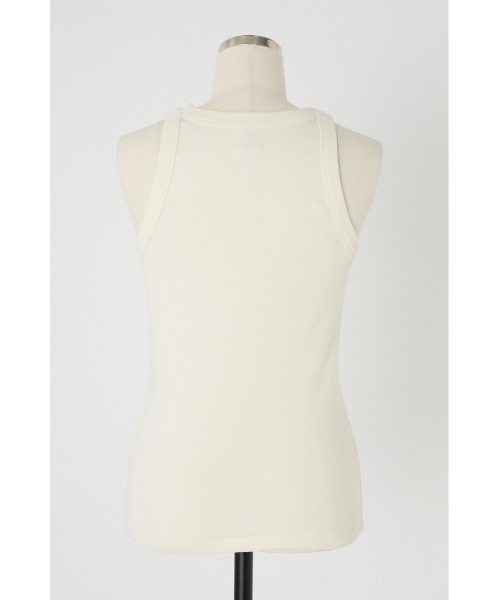 タンクトップ ノースリーブ RIB TANK TOP レディース PRANK PROJECT タンクトップ ノースリーブ フロントロゴリブ