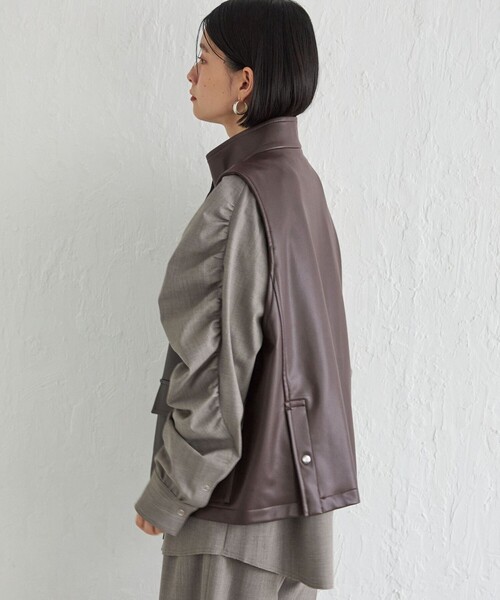 SHIPS ベスト ジレ Wai＋:スタンドカラー レディース : ZOZOTOWN