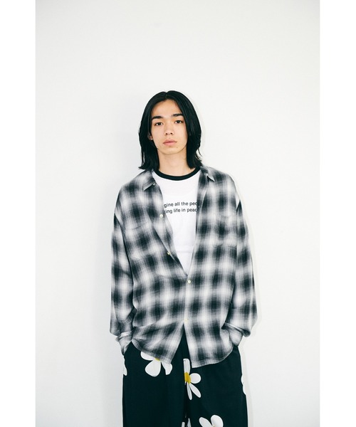 TOWNCRAFT（タウンクラフト） シャツ 60S LOOP COLLAR SHIRT オンブレ