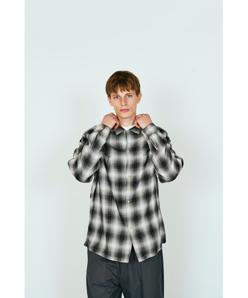 TOWNCRAFT（タウンクラフト） シャツ 60S LOOP COLLAR SHIRT オンブレ