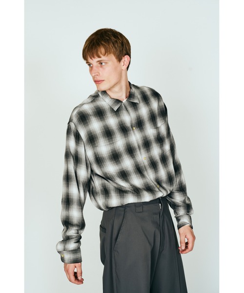 TOWNCRAFT（タウンクラフト） シャツ 60S LOOP COLLAR SHIRT オンブレ