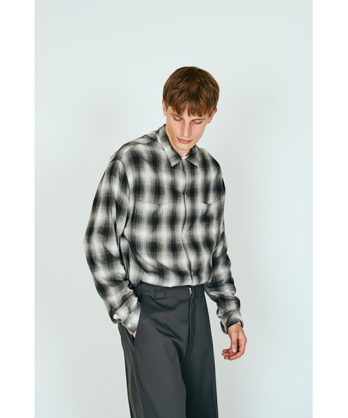 TOWNCRAFT（タウンクラフト） シャツ 60S LOOP COLLAR SHIRT オンブレ