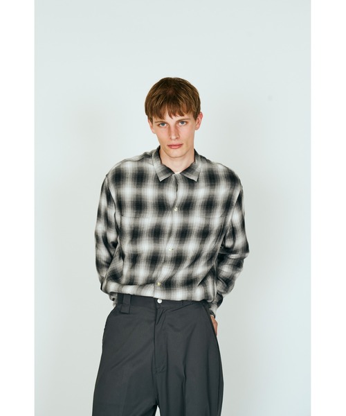 TOWNCRAFT（タウンクラフト） シャツ 60S LOOP COLLAR SHIRT オンブレ