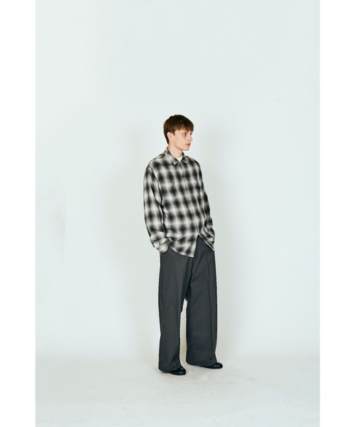 TOWNCRAFT（タウンクラフト） シャツ 60S LOOP COLLAR SHIRT オンブレ