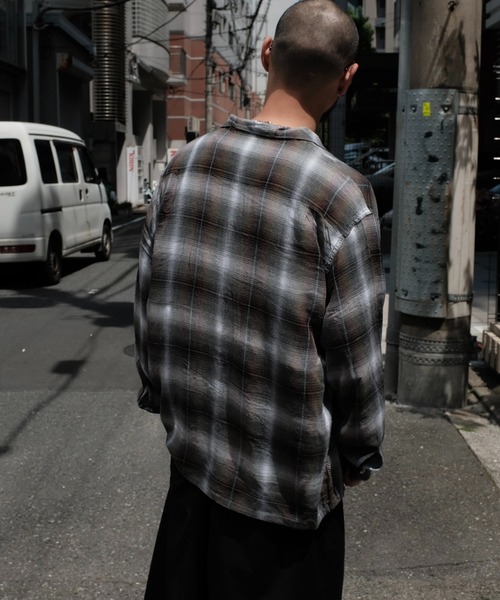 TOWNCRAFT（タウンクラフト） シャツ 60S LOOP COLLAR SHIRT オンブレ