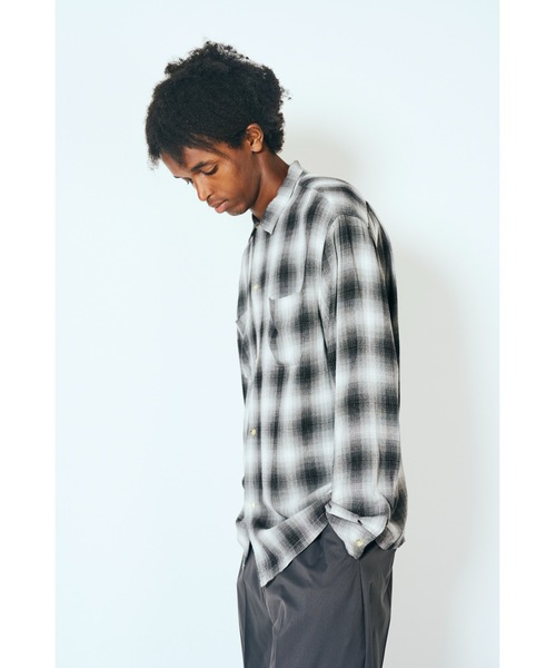 TOWNCRAFT（タウンクラフト） シャツ 60S LOOP COLLAR SHIRT オンブレ