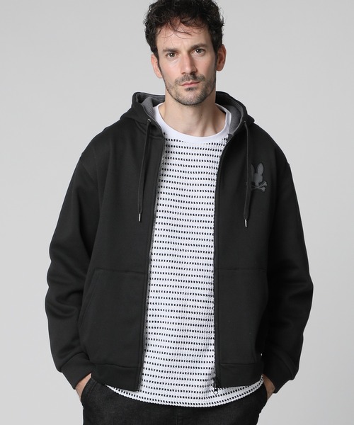 Psycho Bunny（サイコバニー） パーカー 裏起毛 ダンボール ジップ