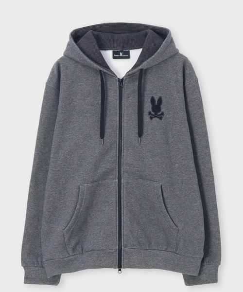 Psycho Bunny（サイコバニー） パーカー 裏起毛 ダンボール ジップ