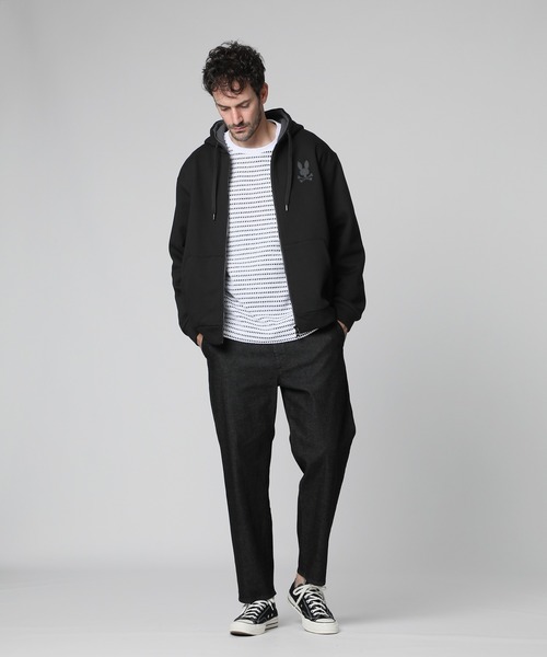 Psycho Bunny（サイコバニー） パーカー 裏起毛 ダンボール ジップ