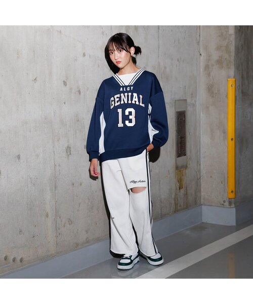 algy（アルジー） パンツ 「ACTIVE」裏起毛グランジスウェットライン