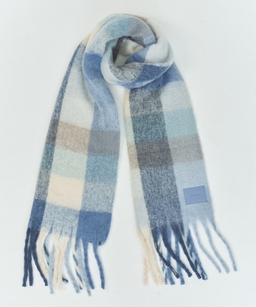 BLUE PALANG ミックスタグマフラー PINK_残りわずか】MIXED TAG MUFFLER – BLUE×PALANG(ブルーパラン)