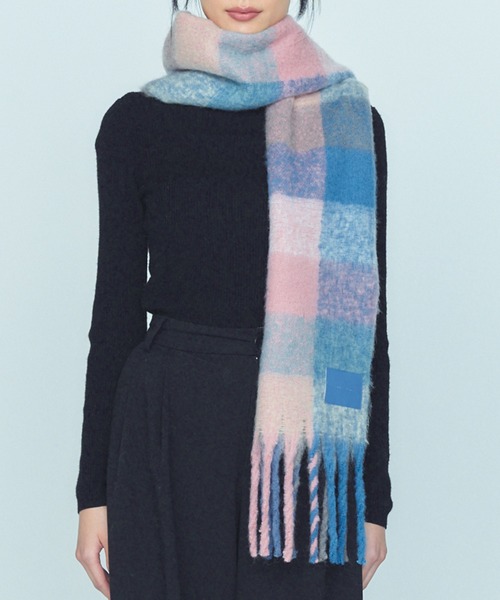BLUE×PALANG マフラー ストール MIXED TAG MUFFLER レディース
