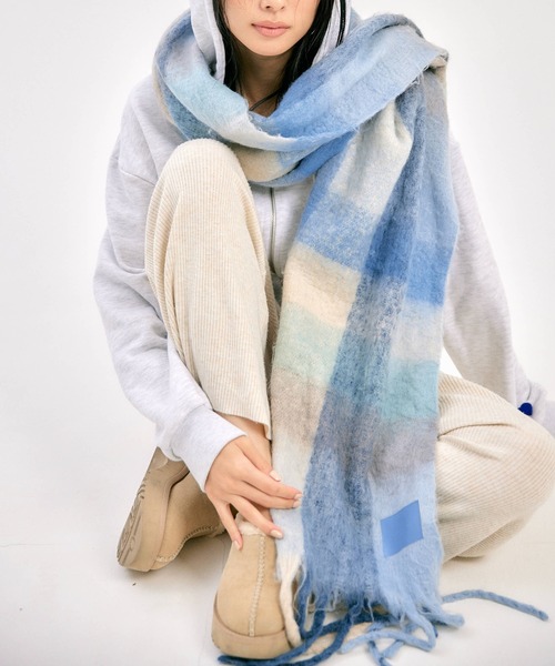 BLUE×PALANG（ブルーパラン） マフラー ストール MIXED TAG MUFFLER