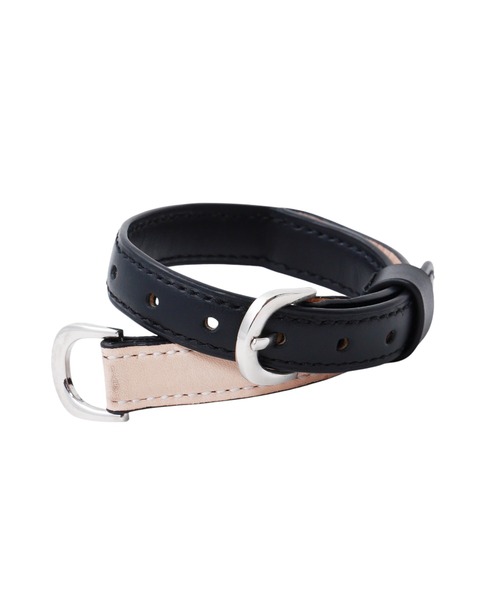 『JOHN LAWRENCE SULLIVAN 』レザー ブレスレット バングル JOHN LAWRENCE SULLIVAN ブレスレット DOUBLE BUCKLE LEATHER