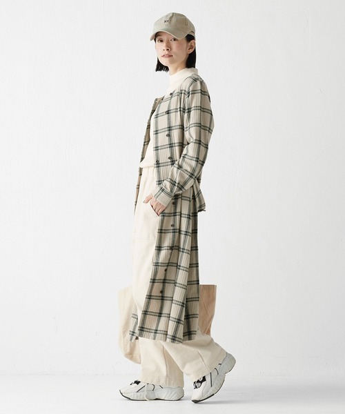 Sunny clouds（サニークラウズ） ワンピース チェックのワンピコート