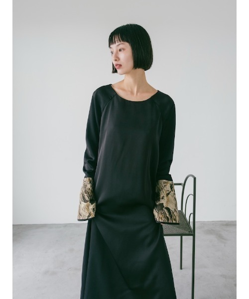 ワンピース SAHARA Jacquard Vest Layered Dress sahara ワンピース Jacquard Vest Layered Dress/ジャガード