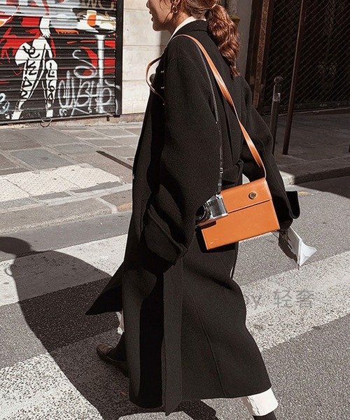 「Chaco closet」 チェスターコート FREE ブラック レディース_画像5