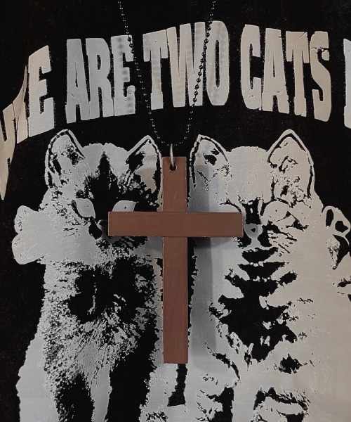 B.I.D. ネックレス 「カラーウッドクロスモチーフボールチェーン