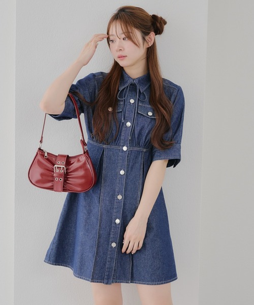 ANOTHER BRANCH OLIVE des OLIVE ワンピース 半袖 「SNSで紹介」デニム