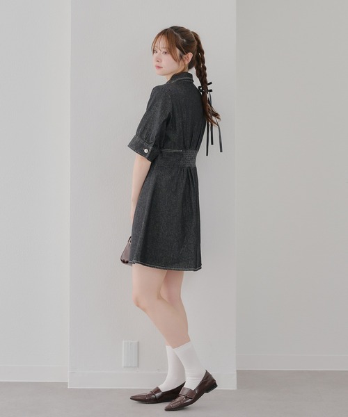 ANOTHER BRANCH OLIVE des OLIVE ワンピース 半袖 「SNSで紹介」デニム