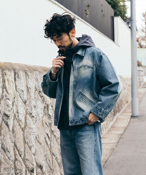 FREAK'S STORE ブルゾン アウター 加工 デニムショートブルゾン