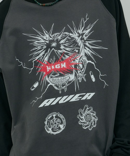 AIVER（アイバー） tシャツ Johann×AIVER GIRLラグランロンTEE メンズ