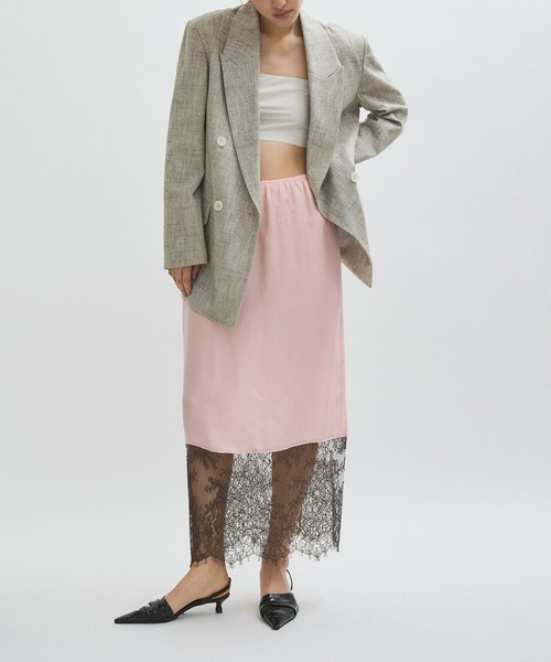 ADAM ET ROPE'（アダムエロペ） スカート 「EMOELLE」キュプラレース