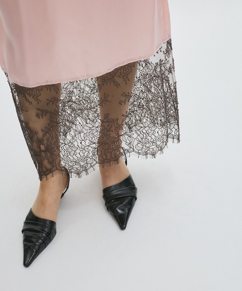 新品 アダムエロペ 「EMOELLE」キュプラレースイージースカート ADAM ET ROPE'｜【EMOELLE】キュプラレースイージースカート | Rakuten