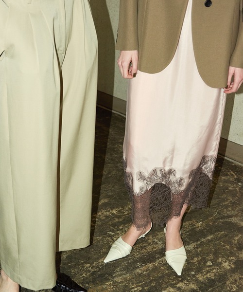 ADAM ET ROPE'（アダムエロペ） スカート 「EMOELLE」キュプラレース