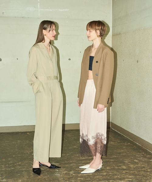 ADAM ET ROPE'（アダムエロペ） スカート 「EMOELLE」キュプラレース