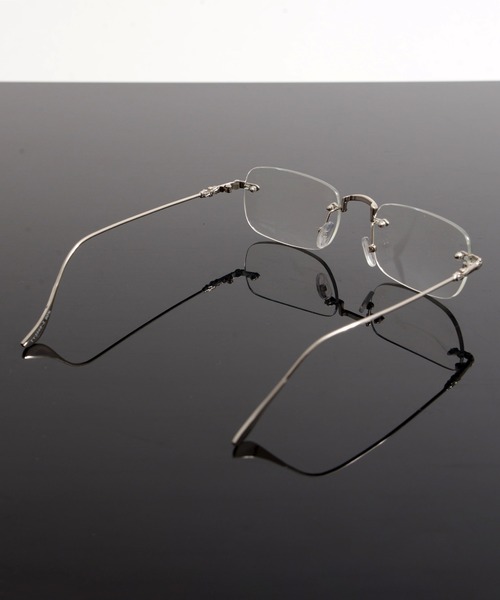 Revo. サングラス リムレス スクエア型 カラーレンズ ツーポイント