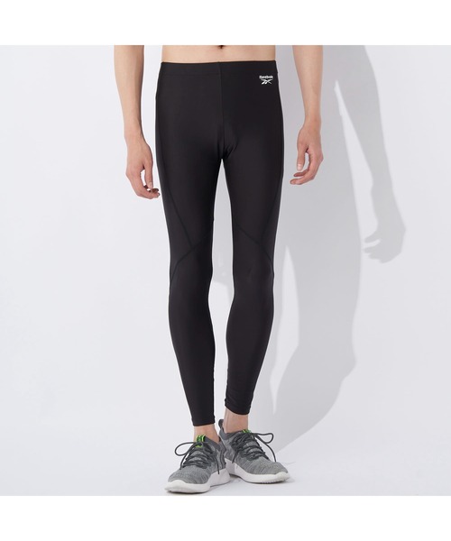 超希少 リーボック ストレッチレギンス ウエア トレーニング 吸汗・速乾 総柄 Reebok レギンス リーボック ロング丈 耐塩素加工 UVケア 紫外線
