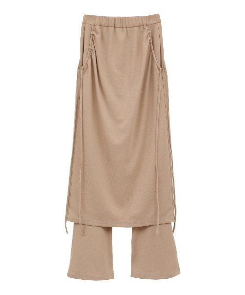 TYPESERVICE ♥ Shirring Slit Layered Pants/追跡付 CLANE パンツ CLANE/クラネ/PANTS LAYERED SIDE SHIRRING SKIRT