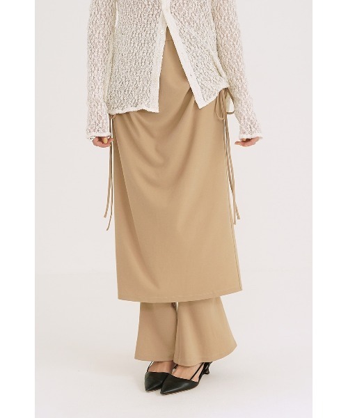 CLANE パンツ CLANE/クラネ/PANTS LAYERED SIDE SHIRRING SKIRT