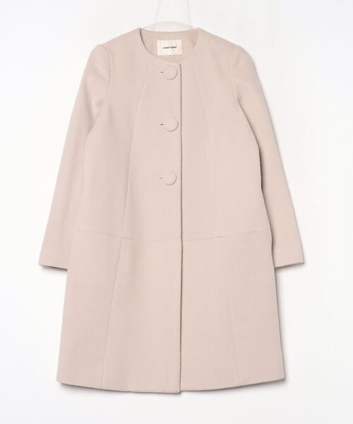 LAISSE PASSE（レッセパッセ） ノーカラーコート MEDIUM ベージュ