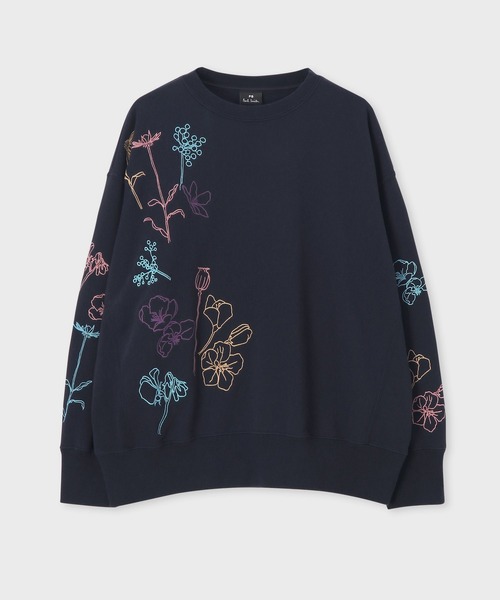 トレーナー スウェット ウィメンズ フローラル エンブロイダリー スウェット / 155425 185VS レディース PS Paul Smith トレーナー スウェット ウィメンズ フローラル