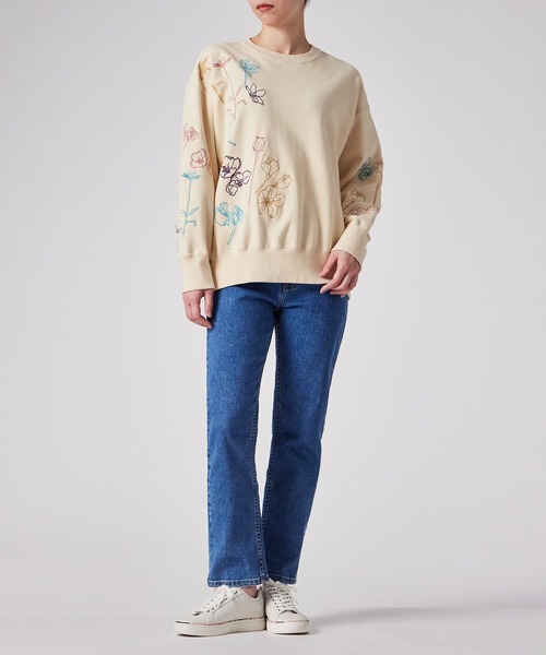 トレーナー スウェット ウィメンズ フローラル エンブロイダリー スウェット / 155425 185VS レディース PS Paul Smith トレーナー スウェット ウィメンズ フローラル