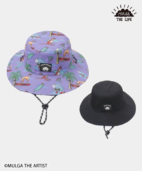 廃番　一二の用品店　家族の帽子　リバーシブル　ハイキング　登山 Kahiko 帽子 ハット MULGA THE LIFE リバーシブルサファリハット