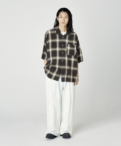 新品 NAUTICA ノーティカ オンブレチェックシャツ Mサイズ NAUTICA シャツ NAUTICA/ノーティカ Bleech Ombre Check S/S