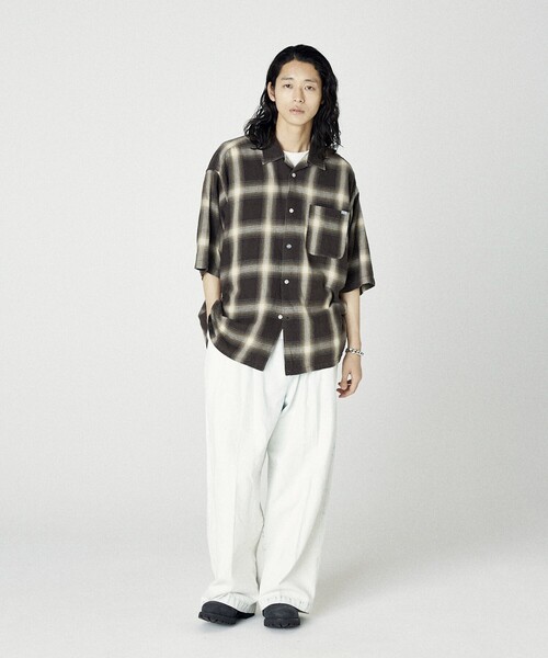 新品 NAUTICA ノーティカ オンブレチェックシャツ Mサイズ NAUTICA シャツ NAUTICA/ノーティカ Bleech Ombre Check L/S