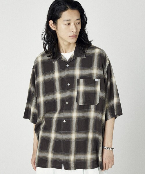 NAUTICA シャツ NAUTICA/ノーティカ Bleech Ombre Check S/S