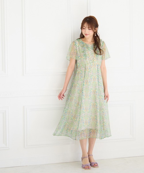 Jolly Poupee ワンピース 「22fabric」フラワーガーデン/ワンピース 