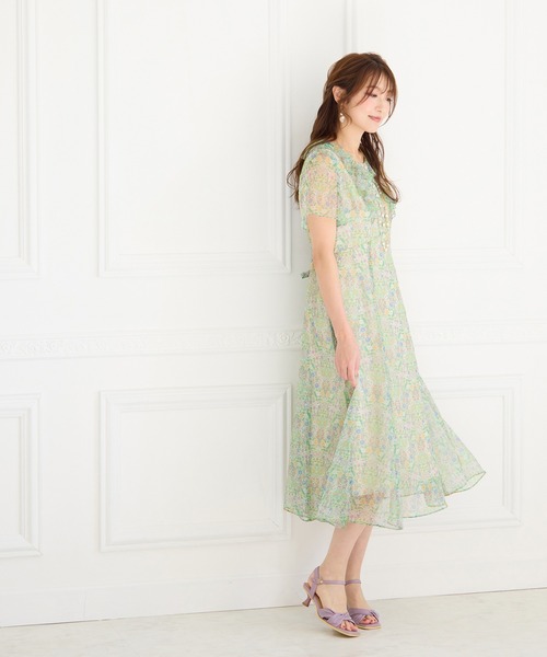 Jolly Poupee 【22fabric】フラワーガーデン/ワンピース Jolly Poupee ワンピース 「22fabric」フラワーガーデン/ワンピース