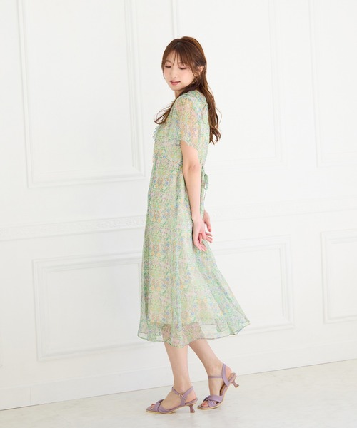 Jolly Poupee 【22fabric】フラワーガーデン/ワンピース Jolly Poupee ワンピース 「22fabric」フラワーガーデン/ワンピース