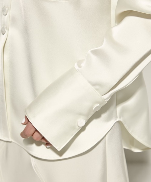 STUDIOUS ブラウス シャツ 「STUDIOUS/ステュディオス」Stretch
