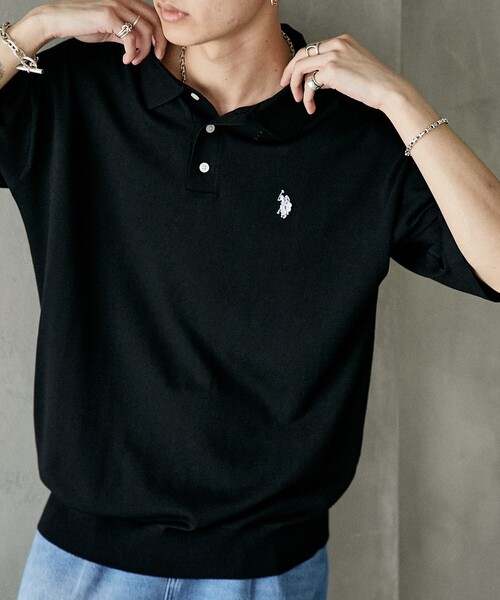 ポロシャツ　襟　ロゴ　ワンポイント　タグ付き U.S. POLO ASSN. ポロシャツ ポロ ASSN./ユーエスポロアッスン