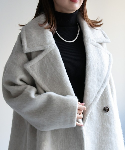 「sakishimatokyo」 ピーコート FREE アイボリー レディース_画像8